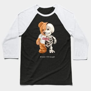 skeleton teddy bear Baseball T-Shirt